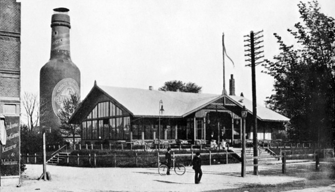 Tuborg - Giant Tuborg Bottle in Hellerup